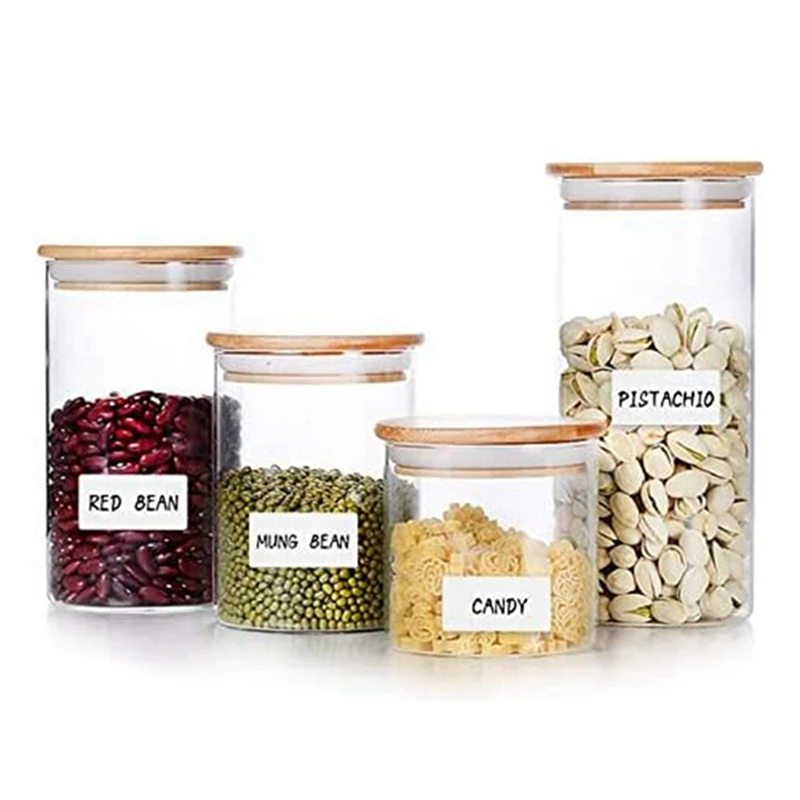 3Rolls 1500/Rolls Self-Adhesive Labels Detachable Household Labels Universal Label Office Kitchen Storage Box