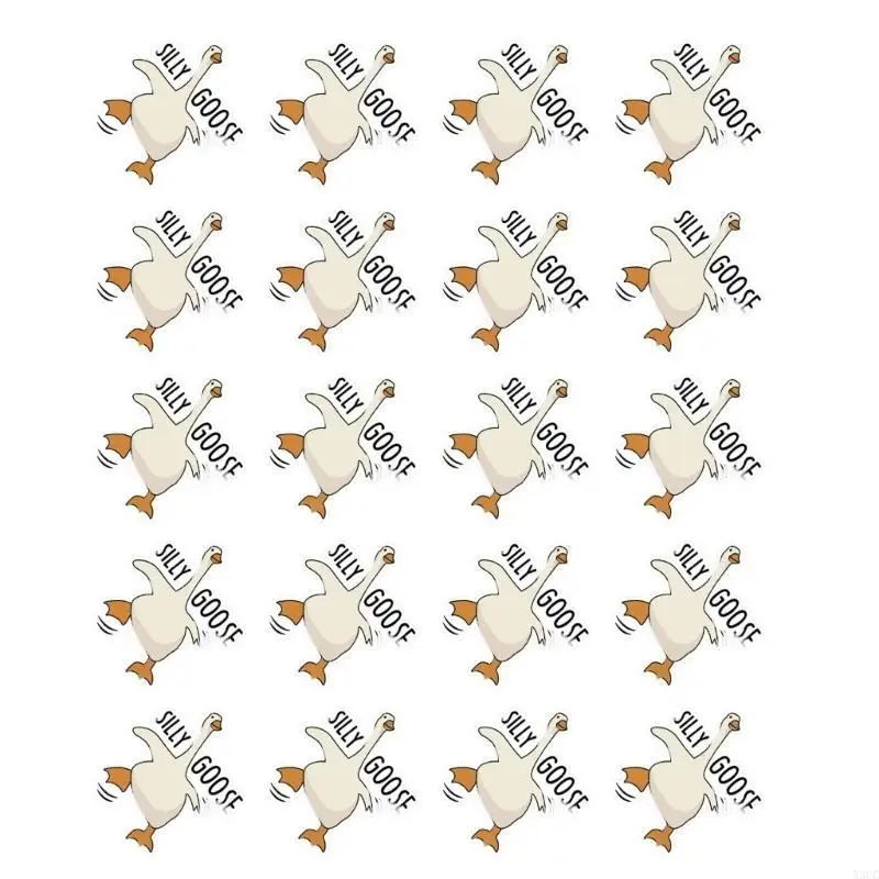 10/20pcs Silly Gooses Sticker Truck Car Window Decals for Water Bottle Tumblers Funny Laptop Computer Decorative Stickers X3UC