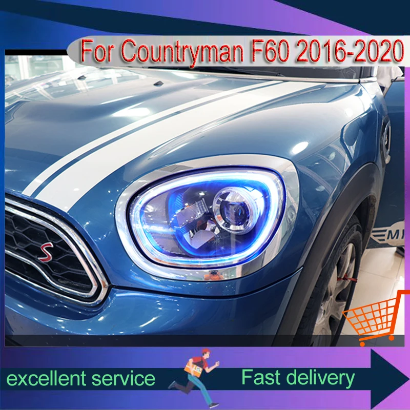 2 PCS Auto Lights FOR 2016-2020 BMW MINI Countryman F60 Front Lamp DRL Headlight Turn Signal LED Projector Lens Car Accessories