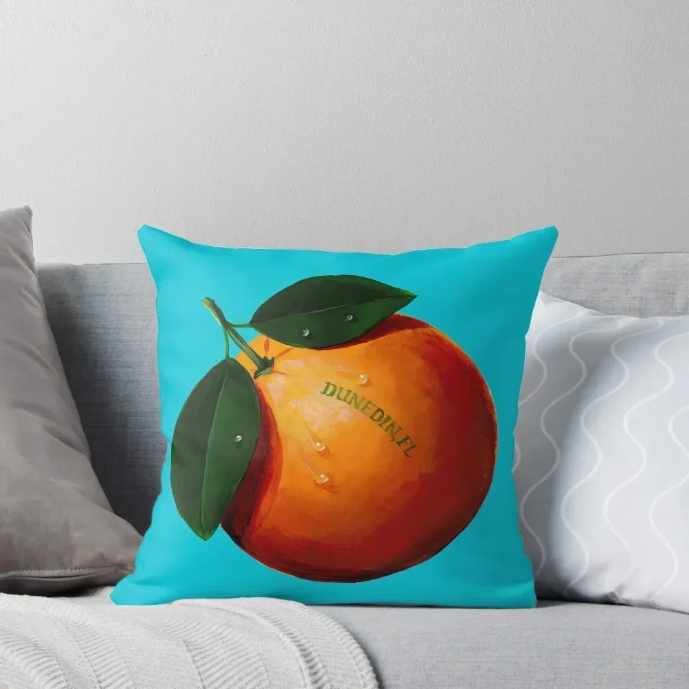 

Steve Spathelf Original Dunedin Florida Orange Throw Pillow Christmas Pillows luxury home accessories Plaid Sofa pillow