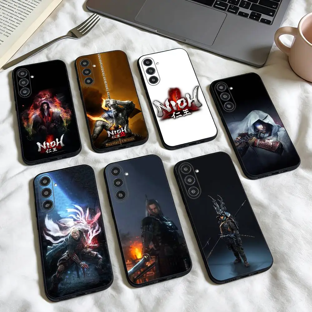 

G-GAME N-Nioh-3 Pritend phone Case For Samsung Galaxy A73,A72,A71,A70,A53,A52,A51,Others Soft Black Shell