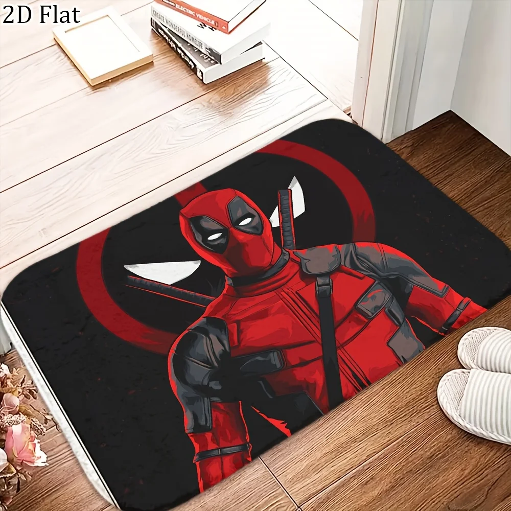 

Фланелевый коврик с изображением супергероев Marvel, 1 шт., разные размеры, многофункциональный, для ежедневного использования, подходит для ванной комнаты, прихожей, прачечной.