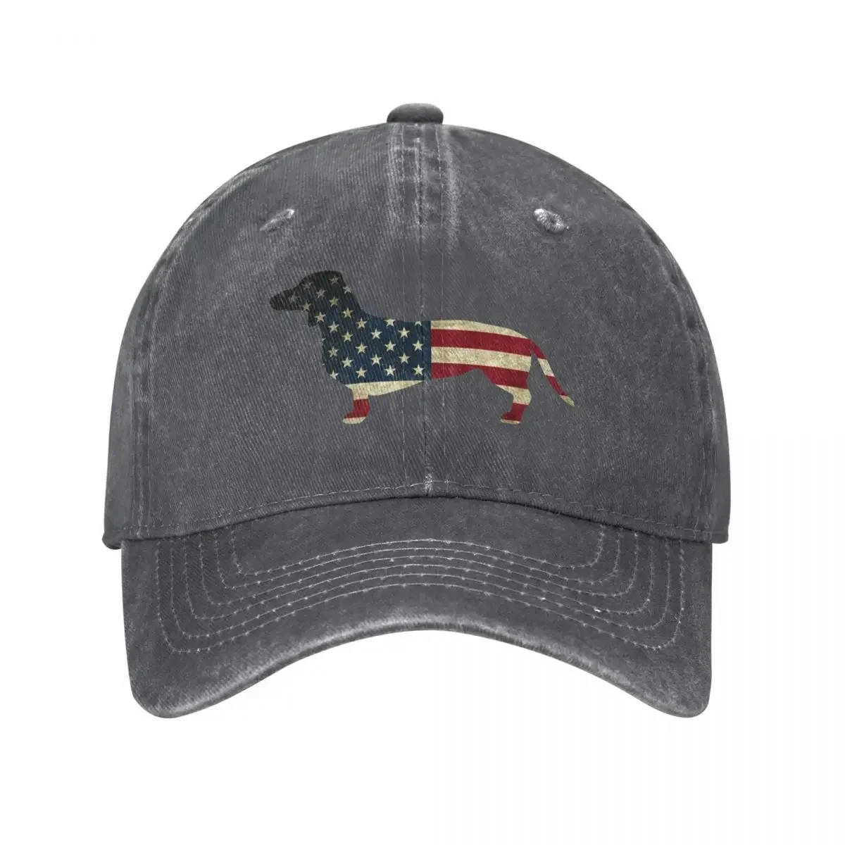 

American Flag Dachshund Dog Baseball Cap Hat Beach Rave Streetwear Luxury Man Hat Golf Men Women's