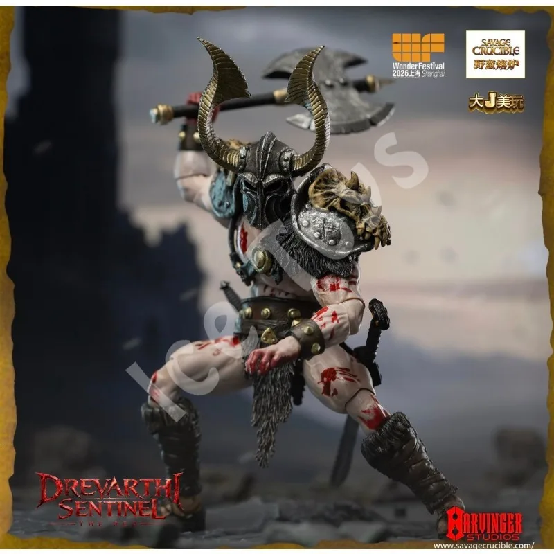 Savage Crucible Studio WF Limited Skeleton Vakur/Blood Handprint Soldier Action Mobile Doll Model Collection Gift Ornament