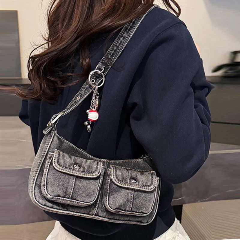 

Fashion Underarm Bag 2025 New Retro Old Cowboy Fabric Bag Fashion Women's Bag Commuter Shoulder Bag