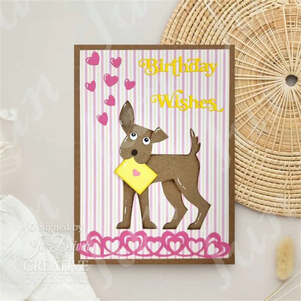 عيد ميلاد التمنيات الحرفية قطع معدنية يموت ، سكرابوكينغ المشاعر الحيوانات الأليفة الزملاء ، مجموعة طوابع واضحة ، تنقش ورقة بطاقة ، DIY بها بنفسك الديكور #4