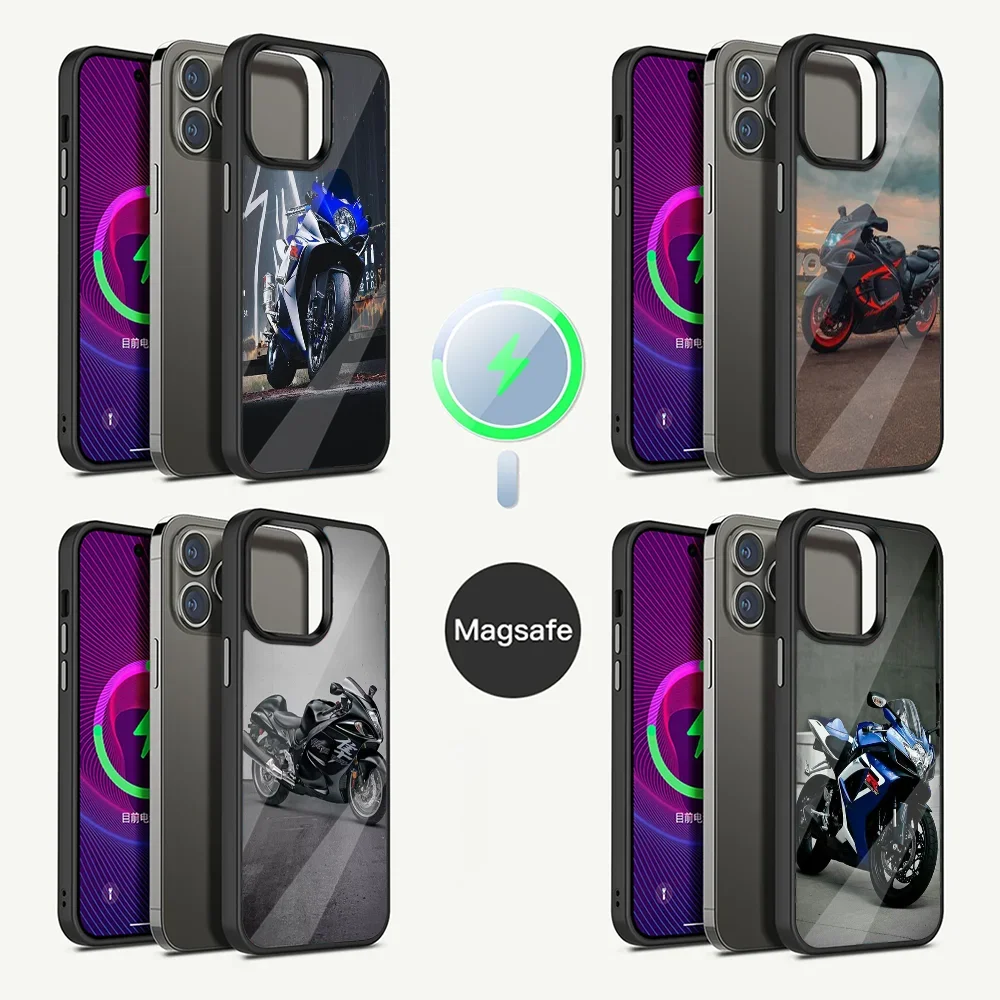 

S-SUZUKIes MOTOR Phone Case For iPhone 16,15,14,13,12,11,Plus,Pro,Max Mini Magsafe Magnetic Wireless Charging