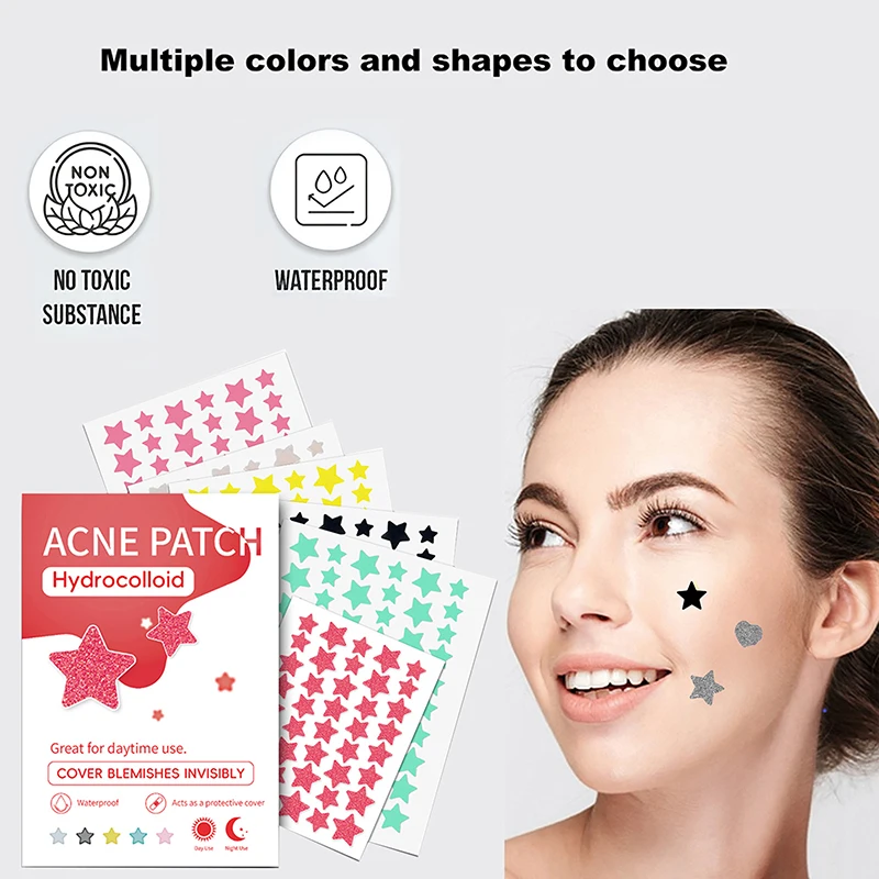 حب الشباب بثرة التصحيح ملصق مقاوم للماء علاج حب الشباب بثرة أداة إزالة قناع الوجه العناية بالبشرة بثرة مخفية