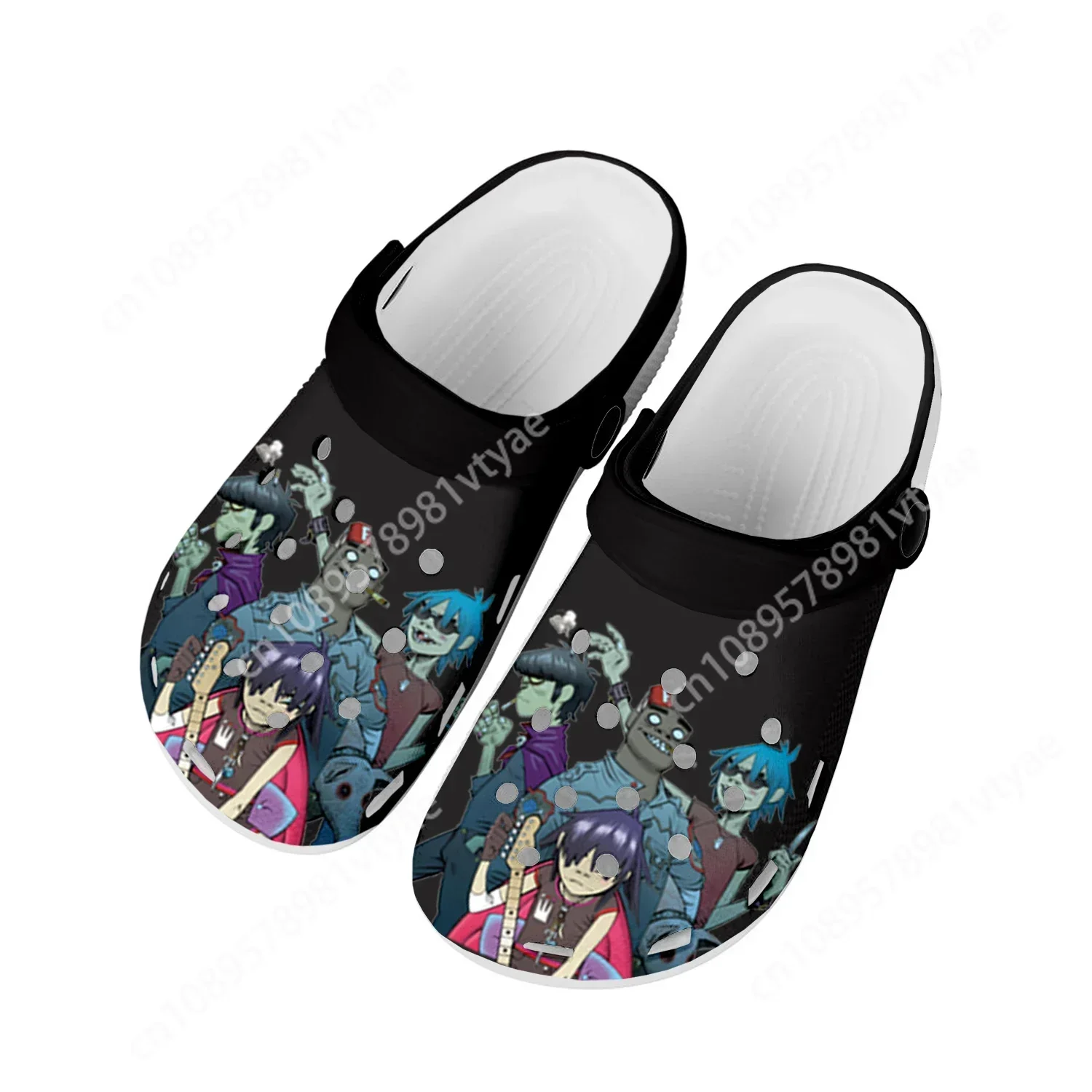 

Gorillaz Virtual Rock Band Fashion Home Clogs Custom Water Shoes Mens Womens Teenager Shoes Clog Breathable Beach Hole Slippers