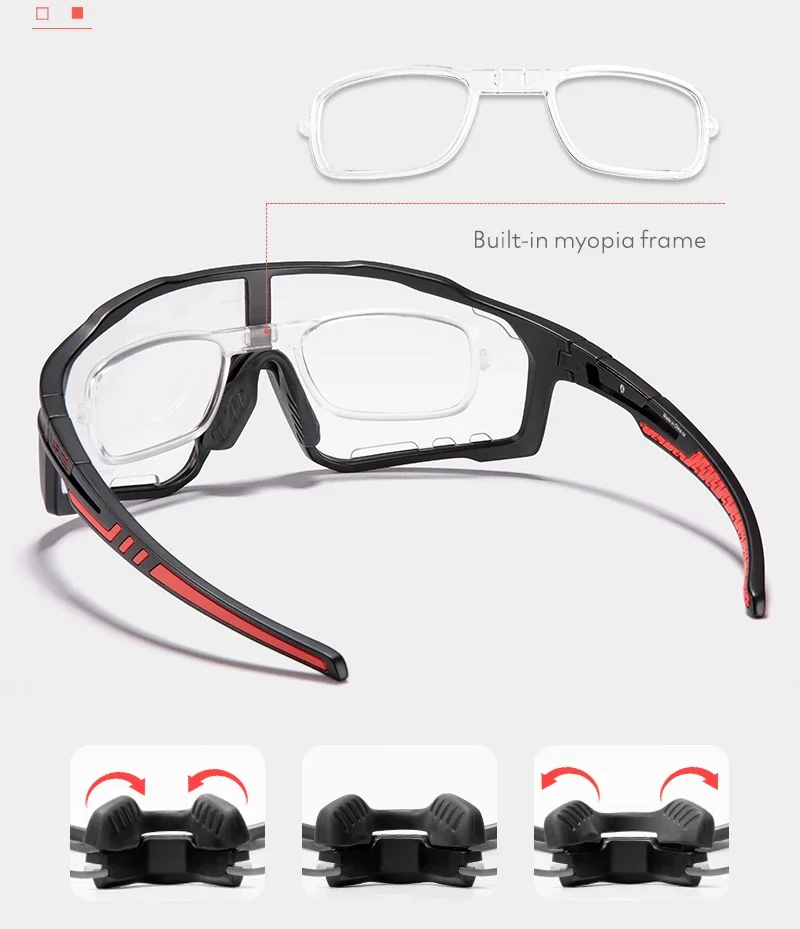 Kapvoe Farbe Photochrome Fahrradbrille MTB Sonnenbrille für Männer Frauen Sport Geschwindigkeit Mountainbike Fahrrad Zyklus Brillen Goggle – Detail 10