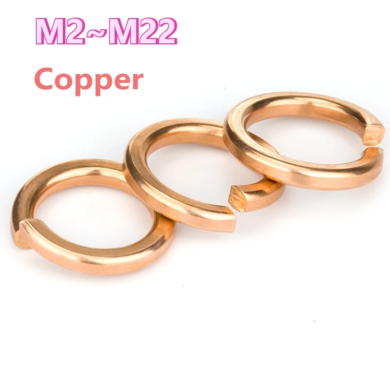 DIN127 Split Spring Washer Bronze Copper Shells Pad Spring Lock Washer Anti-loose GB93 M2 M2.5 M3 M4 M5 M6 M8 M10 M12~M22