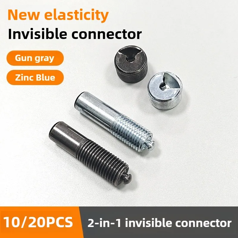 10/20 Pcs 2 In 1 Connector Screw Fastener Hidden Laminate Cabinet Wardrobe Assembly Furniture Combined Fastener