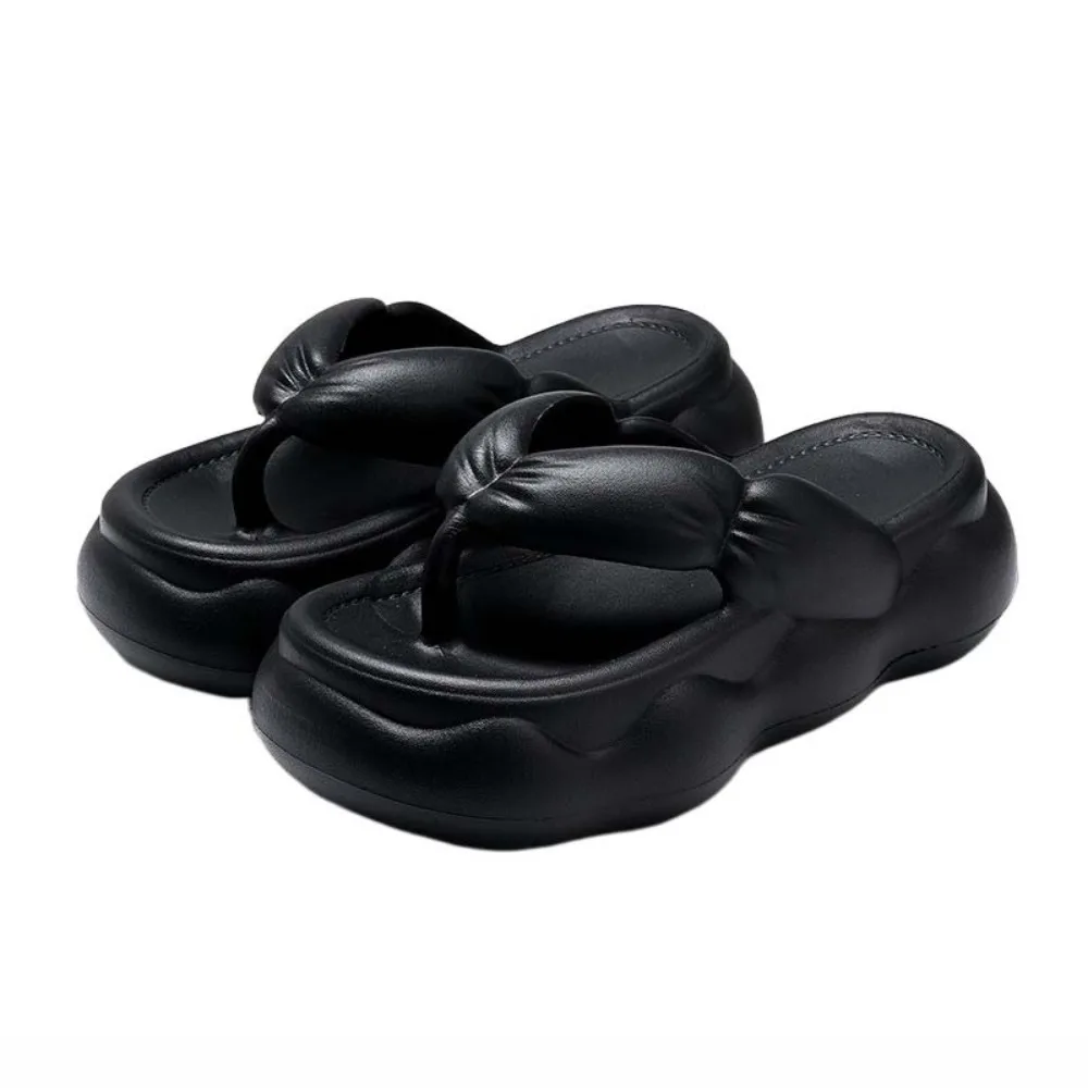 Soft Anti Slip Platform Flip Flops Anti Odor Clip Toe Thick Soled Slippers Beach Wear Shoes EVA Slides Sandals Beach