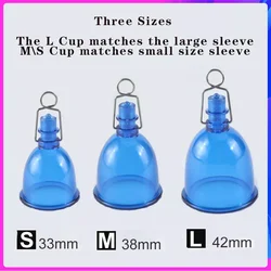 Penis Stretching Cup Cock Extender Accessories Vacuum Pump Cups Replacement Dick Hanger Expansion Enhancement Sex Toys for Men