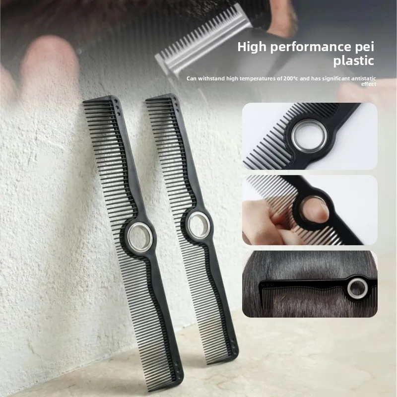 New Pro Barber Tools Set Spinning Dual Tooth Haircut Combs Rotating Mini Fade Hair Brush Anti-static Taper Comb for Styling