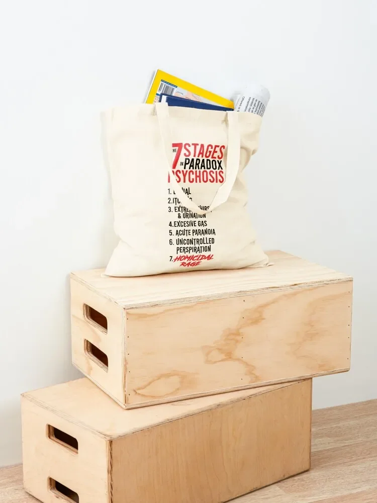 UMBRELLA ACADEMY 2: THE 7 STAGES IN PARADOX PSYCHOSIS (WHITE) Tote Bag Customizable tote bag Women's bag Eco