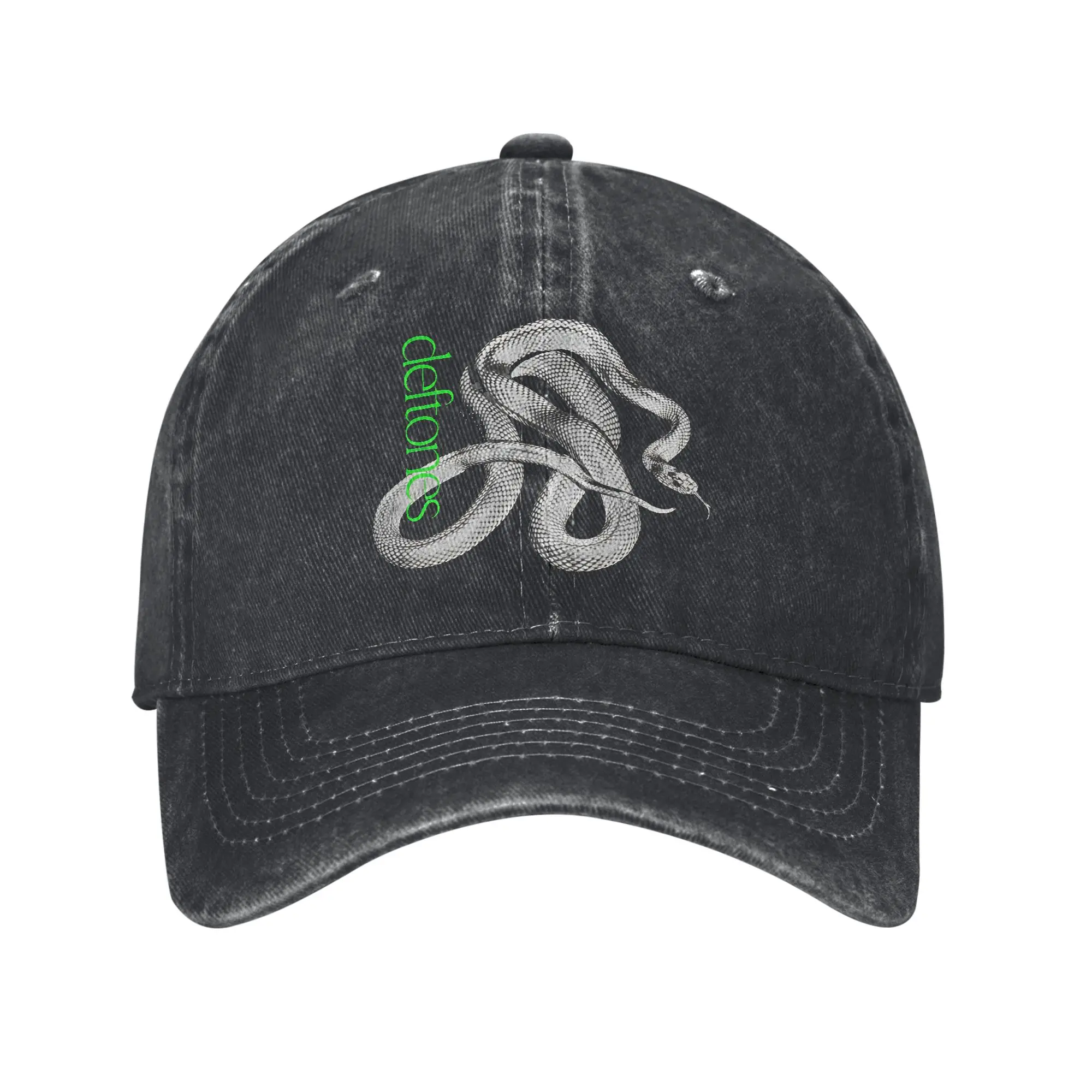Deftones Snake Singer Men Women Baseball Caps Private Music Album Distressed Denim Caps Hat Adjustable Fit Headwear image 3