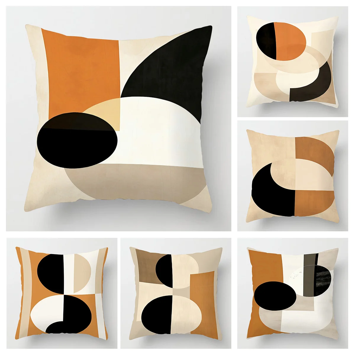 Scandinavian Abstract Style Pillow Cover 18x18/20x20 inches - Geometric Print Cushion Cover Home Decor Gift Pillow Cover