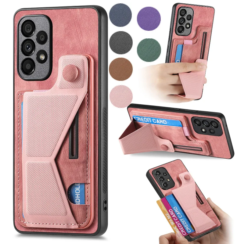 Slideway Stand Phone Case For OPPO A2 Reno11 10 Pro Realme GT5 Realme 8s 10 11 Pro C35 C33 C31 C30s C21 C20 C15 C11 Phone Cover