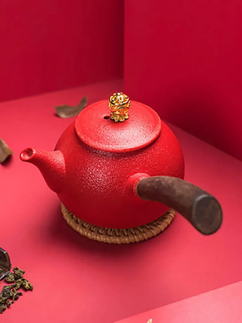 

Фарфоровый заварочный горшок для чая, чайник, керамический зеленый пуэр, улун, кунг-фу, чайные горшки для китайской свадьбы, домашнего офиса