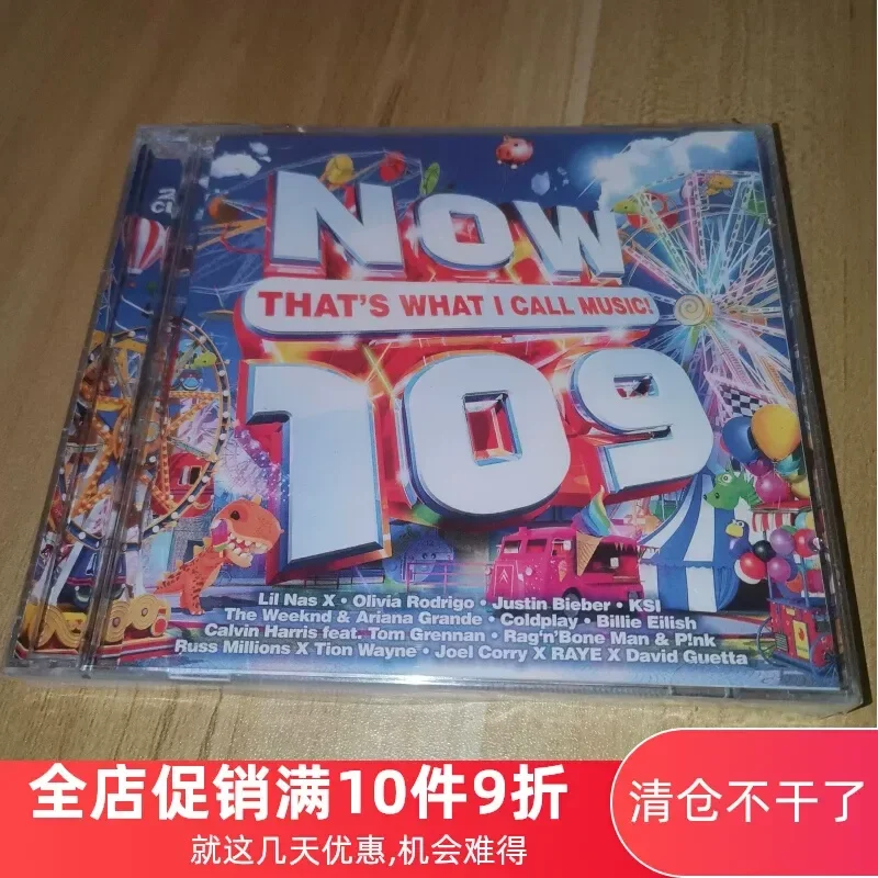 

NOW 109 2CD Pop Songs Chart Hit Single Collection for European and American Markets
