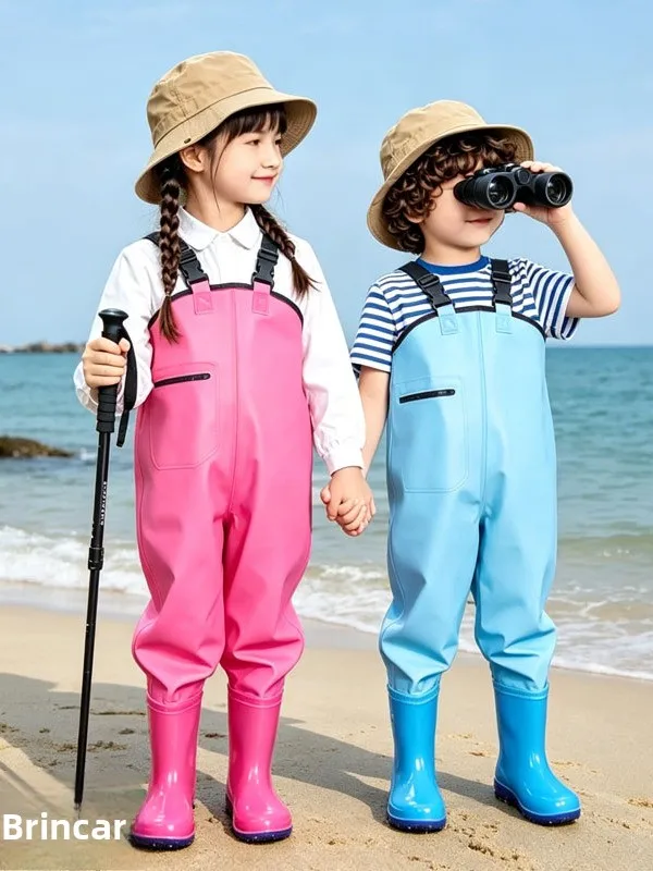 子供用防水オーバーオールレインブーツビーチウェーディングパンツ男の子用pvc素材アウトドア旅行必需品釣り道具