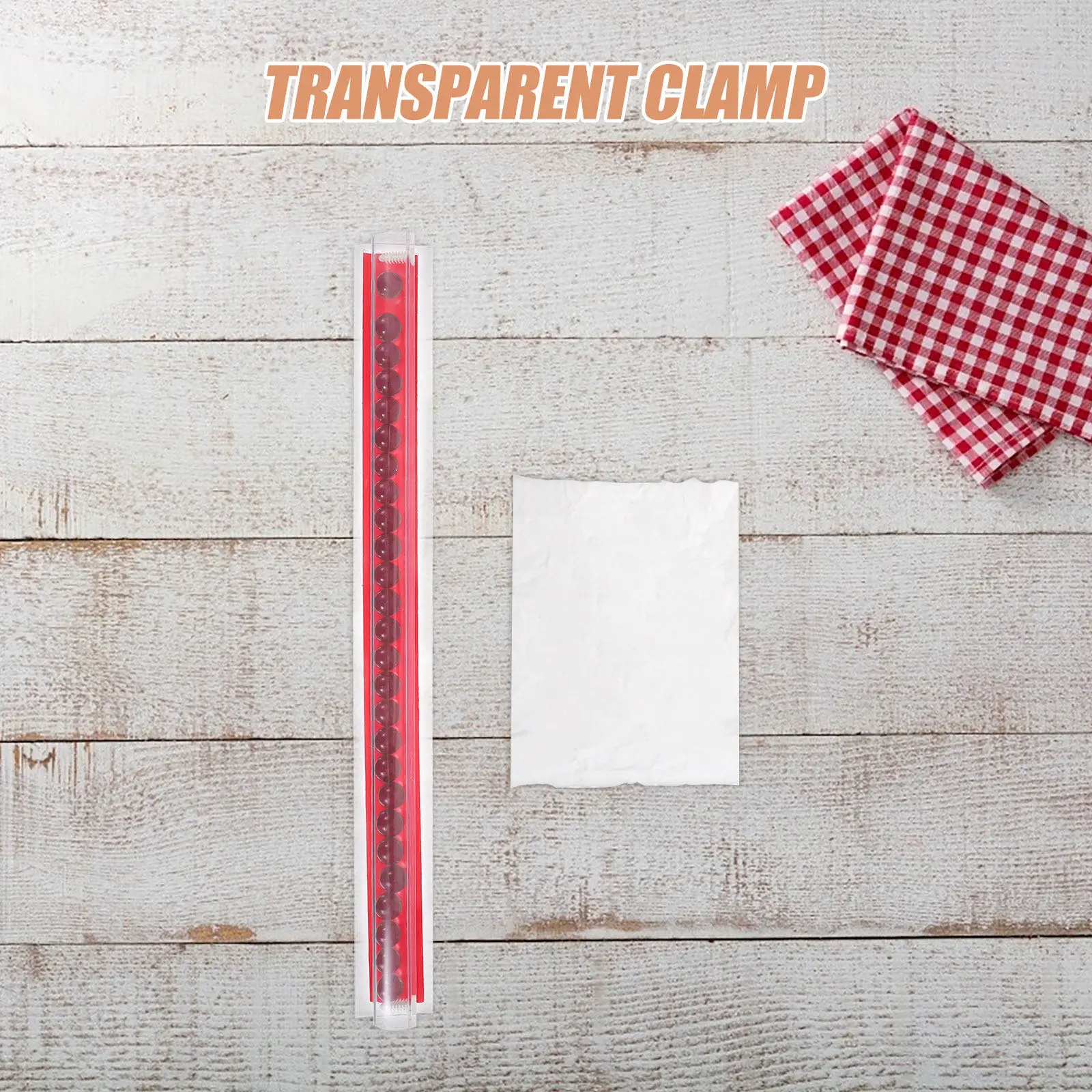 Transparent Kitchen Slide Receipt Holder Self-Adhesive Restaurant Order Ticket Holder Strong for Wall Mount Check Rack