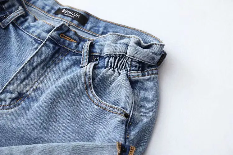 High Waist ort Jeans Capri Pants Women's Denim orts Waed out Faded Long Leg Beauties Spring 208 Sexy Hot New Sle