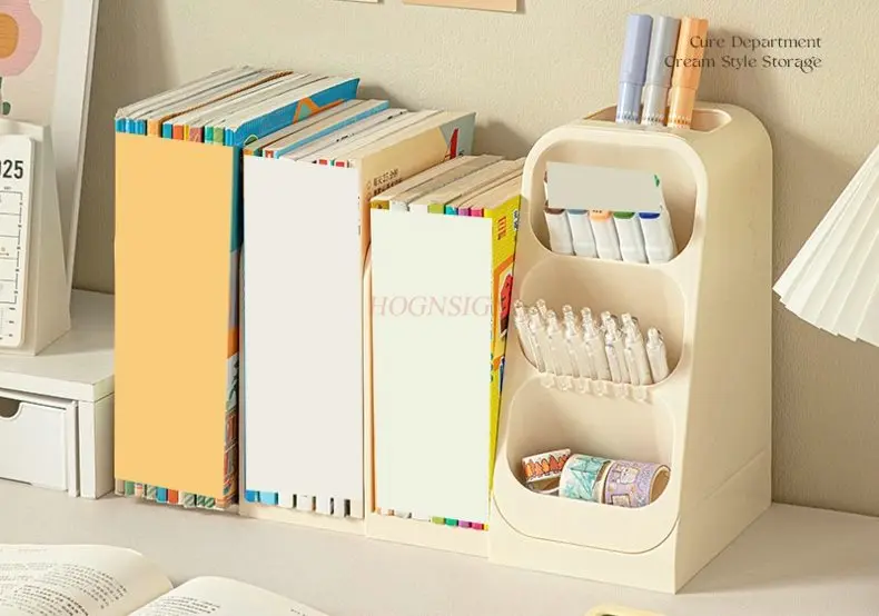 1pcs Bookshelf, desktop storage box, book sorting rack, artifact file, student study desk, children's desk storage rack