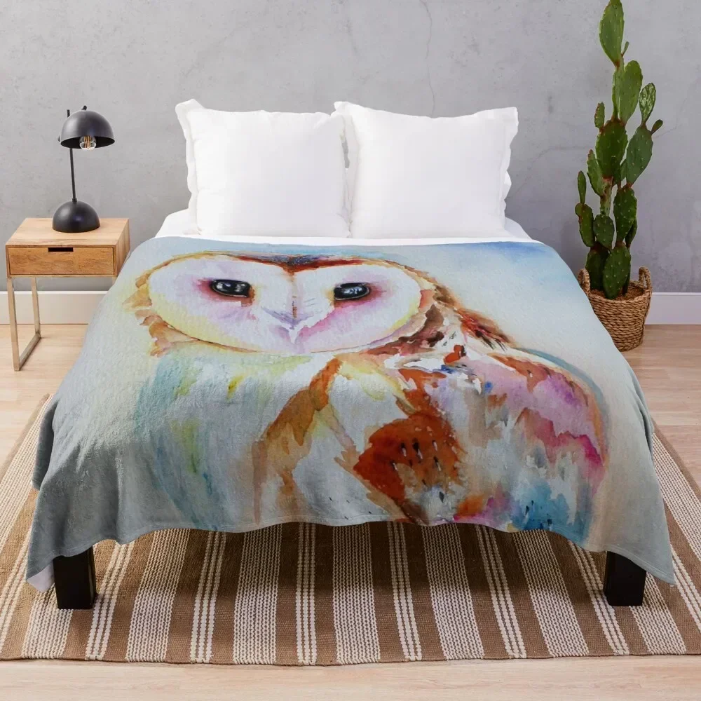 

Barn Owl Throw Blanket Polar Hairy warm winter Soft Blankets Baby cosplay anime christmas decoration Tourist Blankets