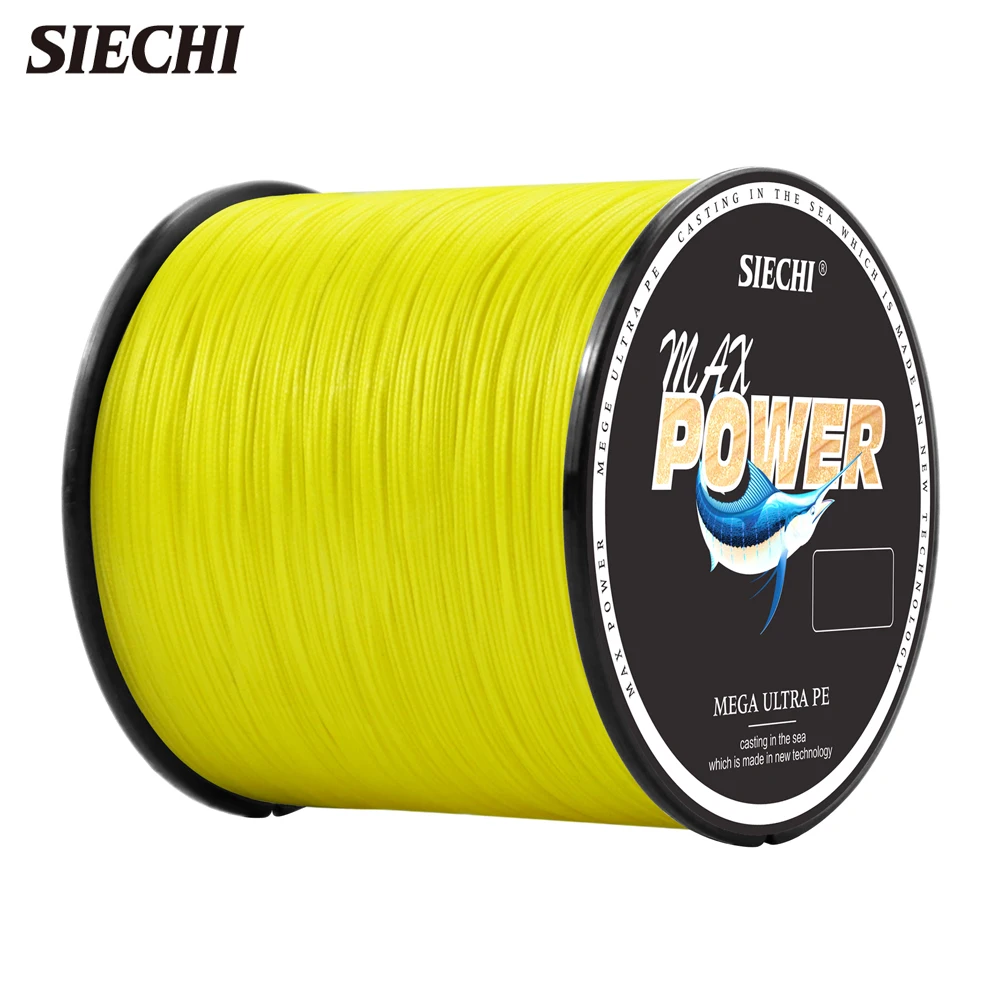 SIECHI x4 Strand Braided Fishing Line 300M 500M 1000M Japanese Multifilament Pe Wire For Saltwater Durable Woven Thread Tackle