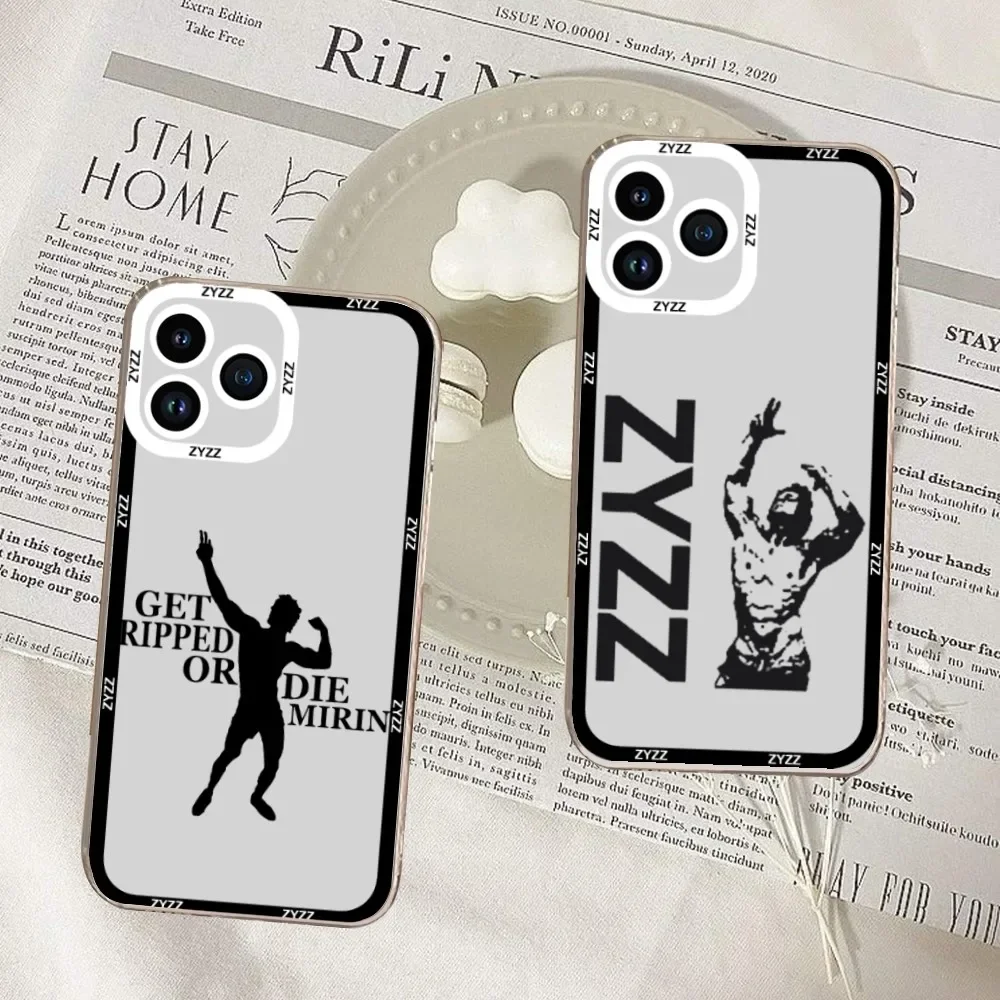 Zyzz Aziz Shavershian Fitness Phone Case For Samsung S20 S21 S22 S23 ULTRA PLUS LITE Transparent Shell