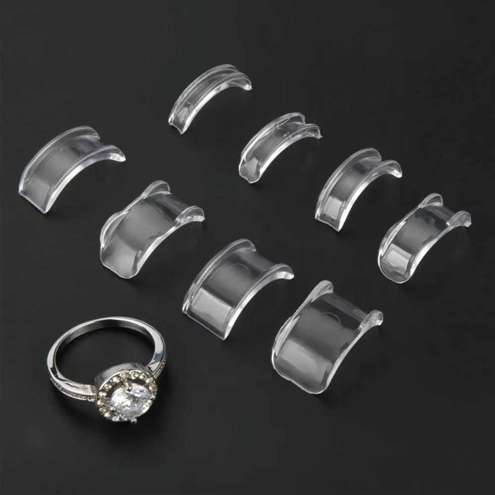 Invisible Transparent Reducing Ring Size Soft Silicone Anti Slip Ring Gasket Suitable for Any Ring Size Adjuster Jewelry Tool