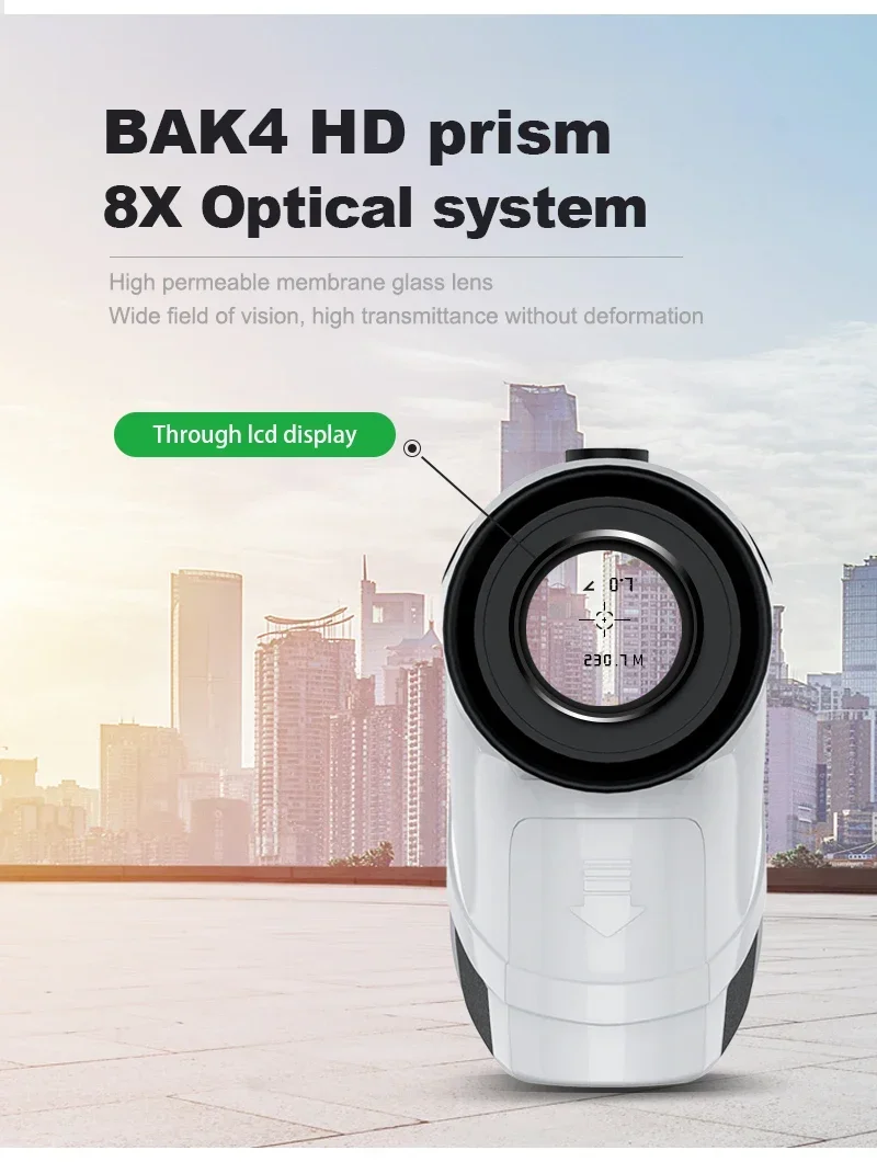 2025new2500M NOHAWK Bow Sight Rangefinder 사냥 거리 측정기 골프 거리 측정기