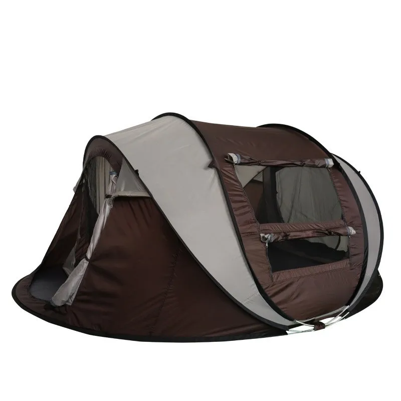 

Outdoor camping, camping boat-shaped tent for 3-4 people, quick opening and throwing tents, no need to build rain