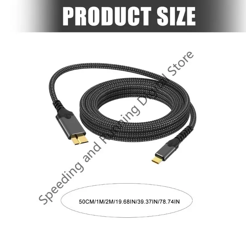 USB C to Micro B Cable Type C to USB 10Gbps Data Connector Adapter For phone laptop Hard Drive Disk Camera HDD SSD Cord