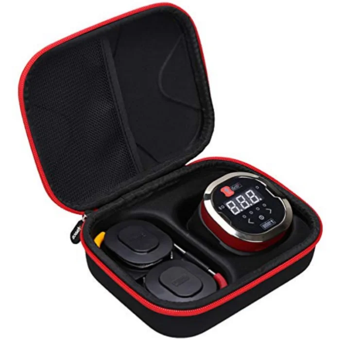 OEM ODM Factory Custom Logo Waterproof Custom Molded EVA Hard-Shell Zipper Closure Case Shockproof BBQ Thermometer Case Travel