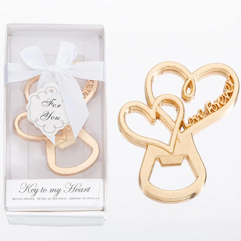 

10/30Pcs Wedding Favor for Guest, Heart Shaped Bottle Opener with Exquisite Packaging, Baby Shower Gifts Party Souvenirs Decor