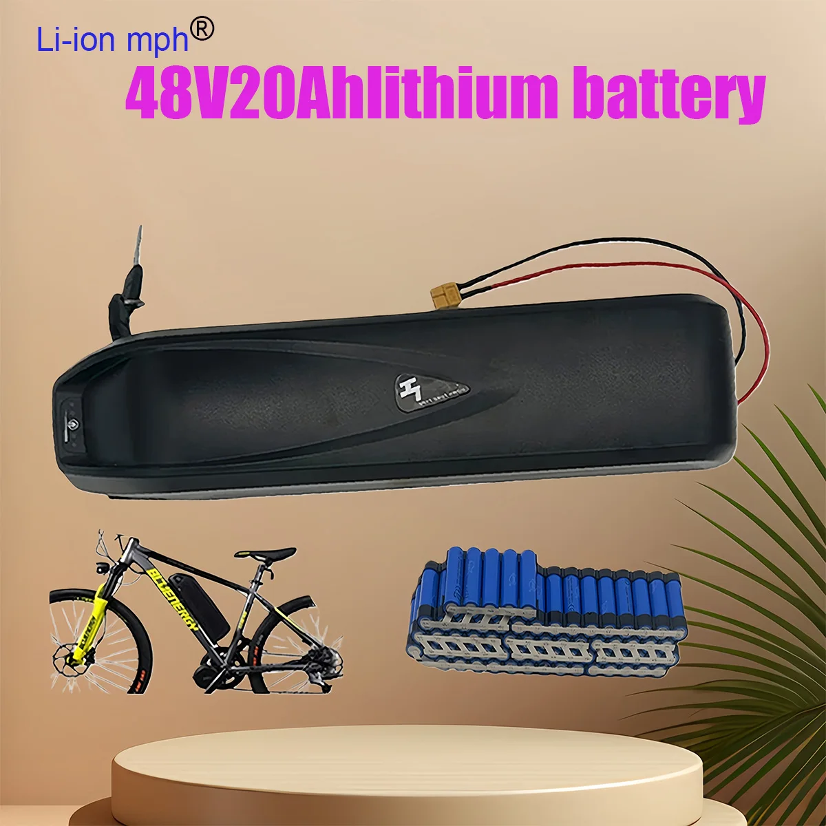

+charger 48V 1200 cycles For 750W 550W 450W 350W Motor Built in 30A BMS High quality battery cells Original Hailong Battery