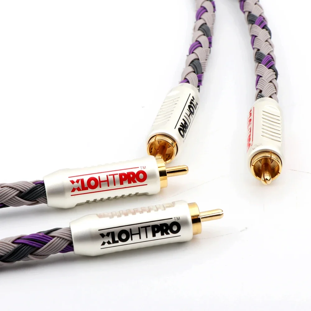 Par de cabo de interconexão de áudio único de cobre PTFE XLO Signature S3-1 com cabo conector RCA Jack-Ended