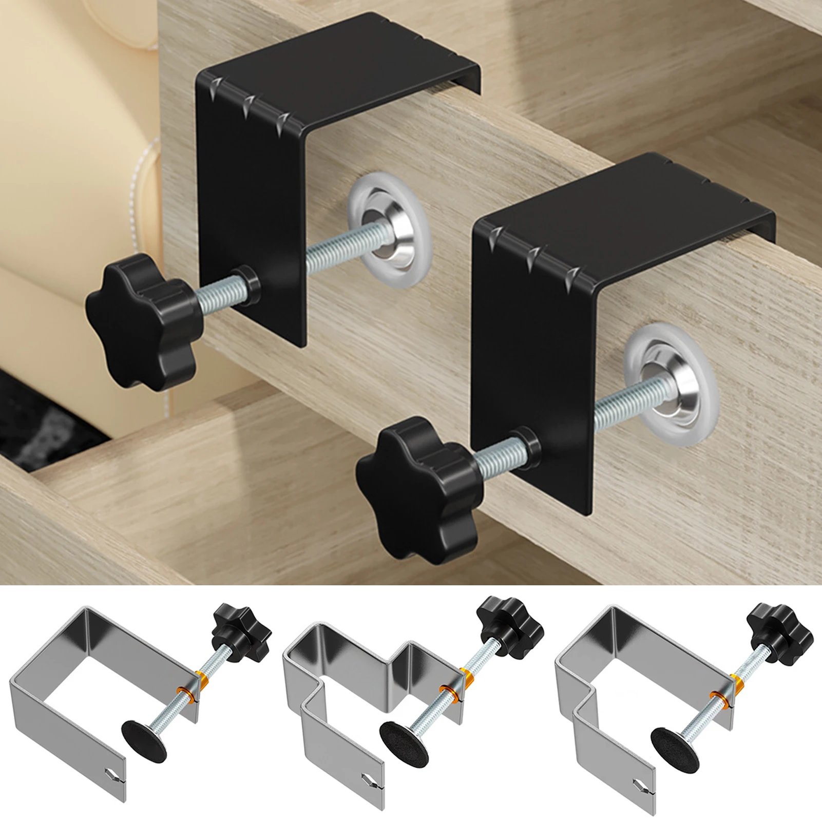 Woodworking Jig Cabinet Tool Home Furniture Accessories Steel Drawer Front Installation Clamps Drawer Panel Clips Hand Tool