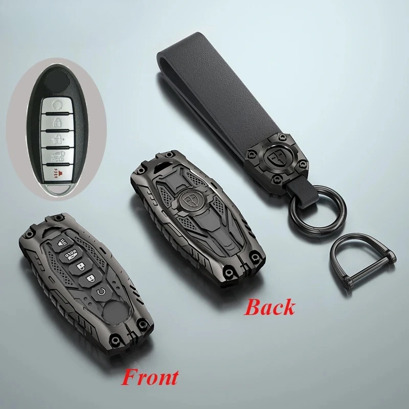 

Чехол для ключей из цинкового сплава, брелок для ключей для Nissan Qashqai Juke J10 J11 X-Trail T32 T31 Kicks Tiida Altima Pathfinder Note