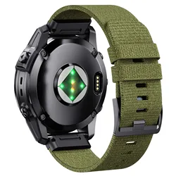 Garmin Fenix 7 için 22 26MM jakarlı naylon kordonlu saat kayışı/7Pro/7X/6X/6 Pro/5X/5 artı/6/Epix/İçgüdü değiştirilebilir bilezik