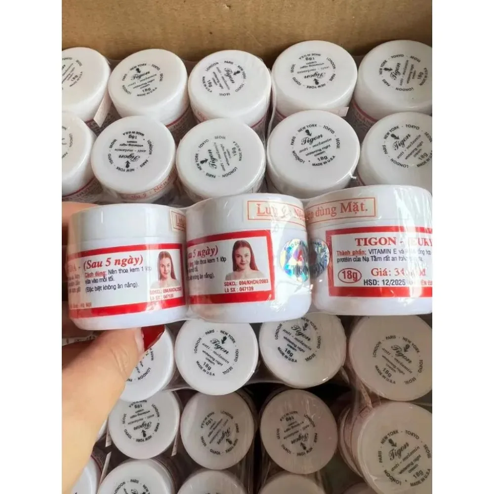18g Vietnam Kem Tigon Trang Da Mat Kem THOA MAT Whitening Cream Deep Nourishment Brightening Moisturizing Skin Face Care