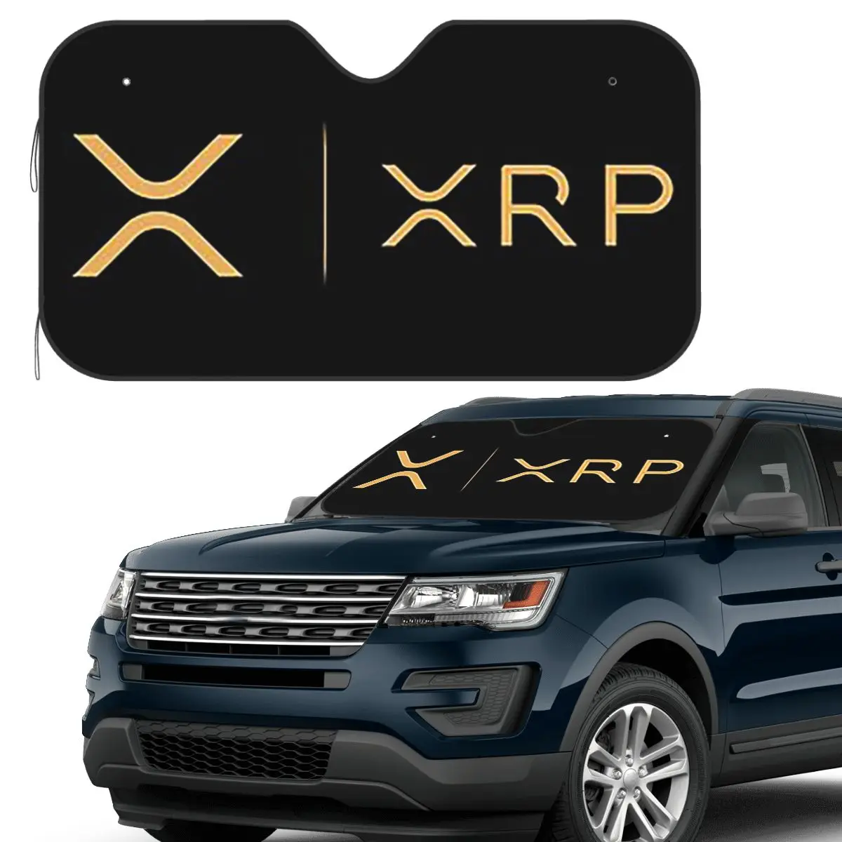 

XRP криптовалюта XRP солнцезащитный козырек лобовое стекло автомобиля переднее лобовое стекло окно солнцезащитный козырек аксессуары чехлы