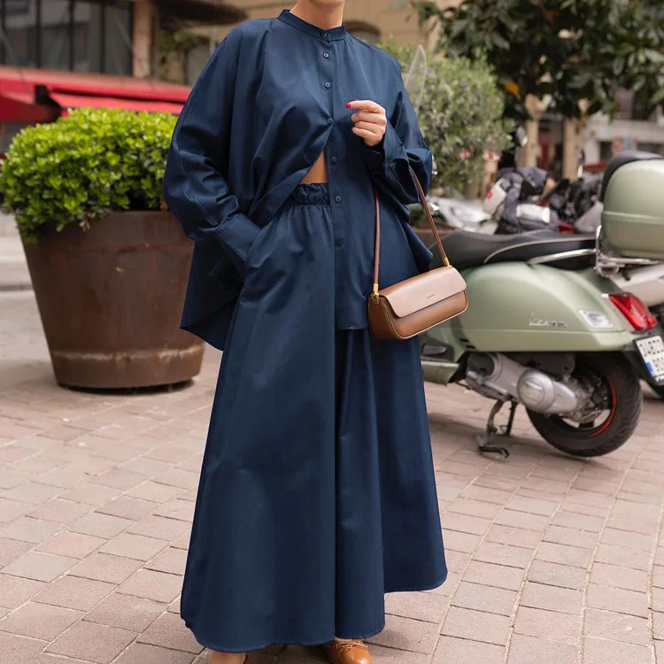 

SuperAen Black Casual Tshirt Wide-leg Pants Set Women's Spring 2025 New Fashion Style Two-piece Set