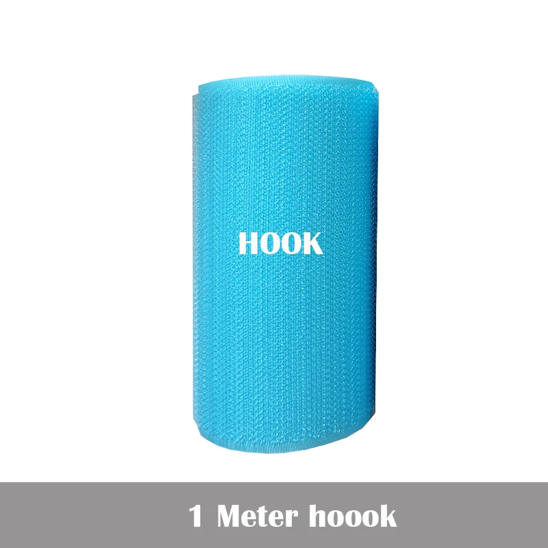 10CM Width Azure Sky Blue Nylon Fastener Tape No Adhesive Sewing accessories Loop Hook Sticker Strip Clothing Stick Tape Strap