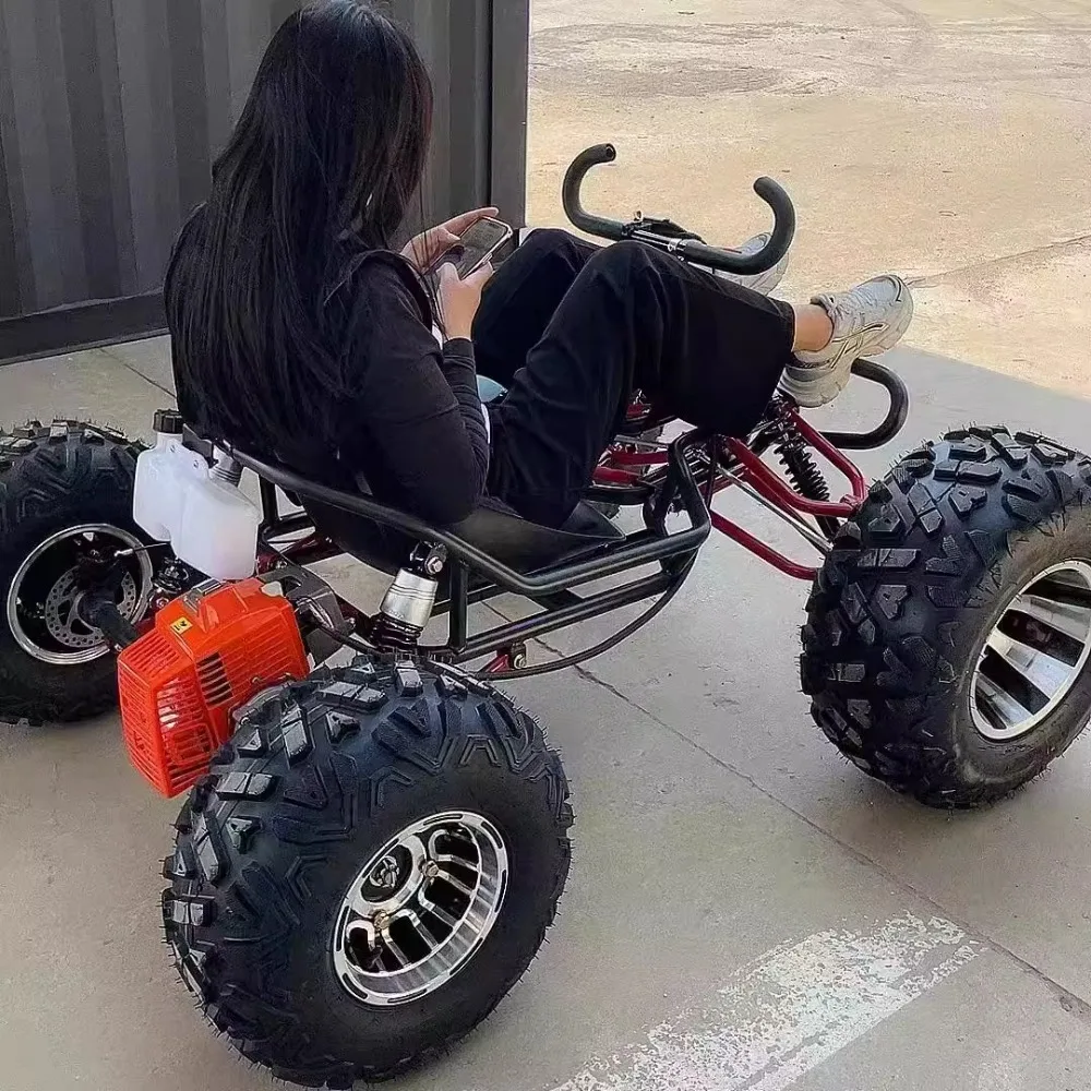 دراجة نارية للأطفال على الطرق الوعرة بأربع عجلات وقود ATV للبالغين في الهواء الطلق