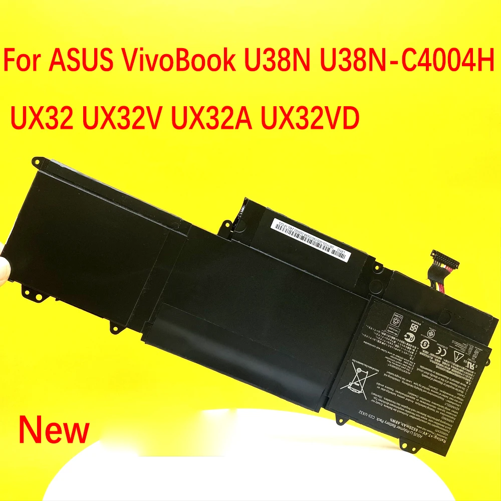 C23-UX32 Laptop Battery For ASUS VivoBook U38N U38N-C4004H ZenBook UX32 UX32V UX32A UX32VD