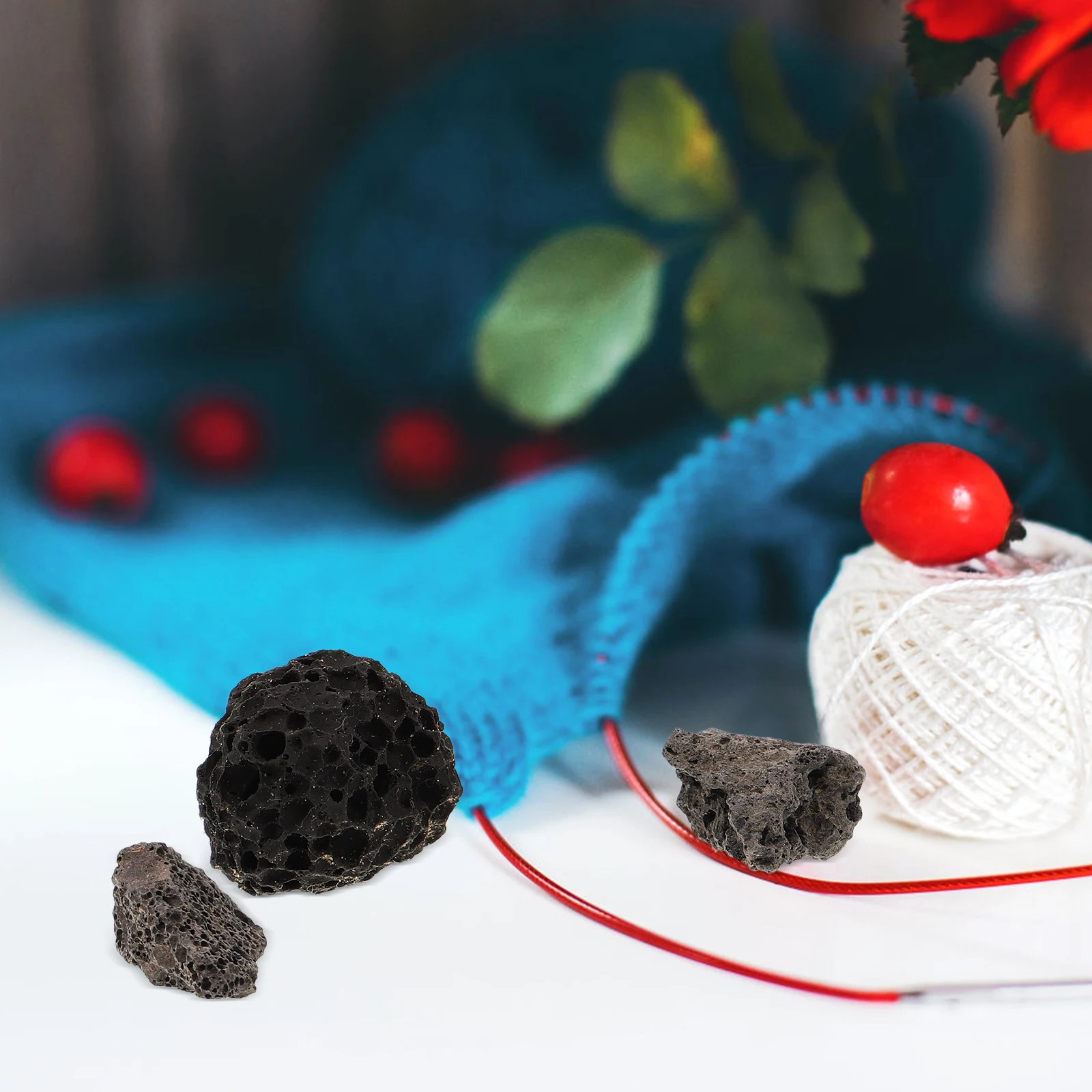 1 Bag Volcanic Stone Ornaments Natural Decorative Rocks for Fish Tanks Potted Plants Aquarium Landscaping Rock Decoration